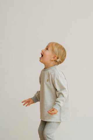 Cotton Pinstriped T-Shirt