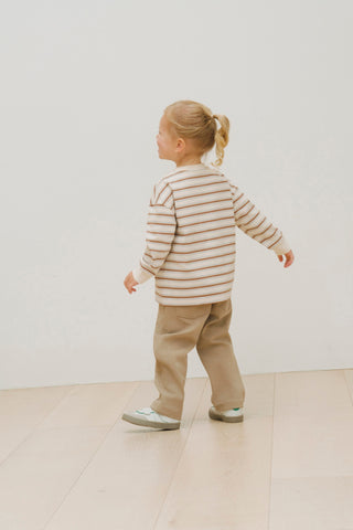 Cotton Brushed Stripe T-Shirt