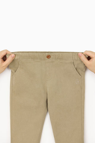 Twill stretch pants