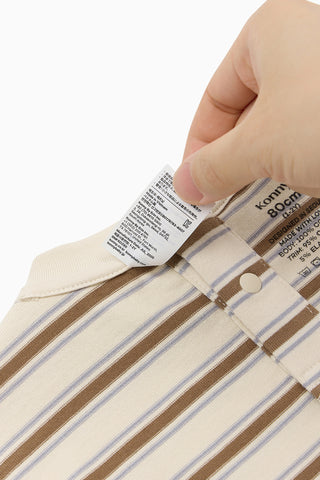 Cotton Brushed Stripe T-Shirt