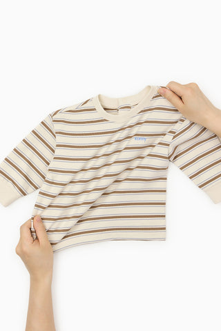Cotton Brushed Stripe T-Shirt