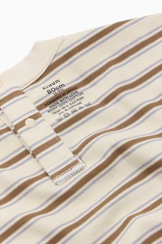 Cotton Brushed Stripe T-Shirt