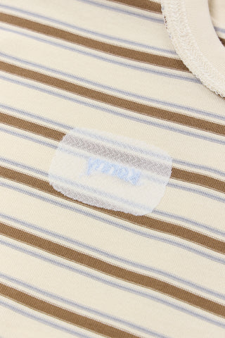 Cotton Brushed Stripe T-Shirt