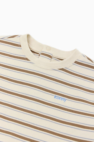 Cotton Brushed Stripe T-Shirt