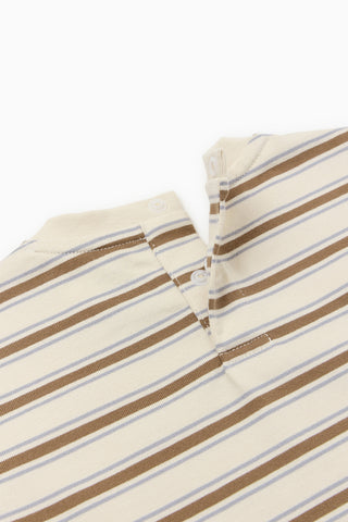 Cotton Brushed Stripe T-Shirt