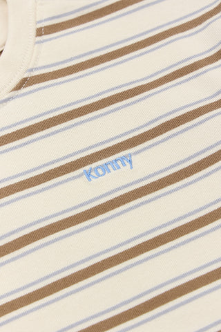 Cotton Brushed Stripe T-Shirt