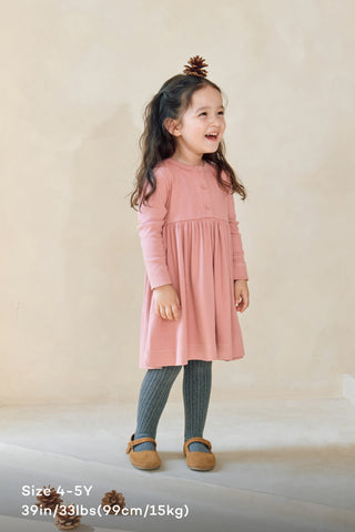 Soft Modal Ribbed Dress (1-6Y)