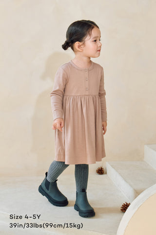 Soft Modal Ribbed Dress (1-6Y)