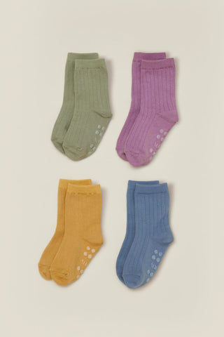 Easy-fit Basic Socks 4 Color Set (5-6Y)