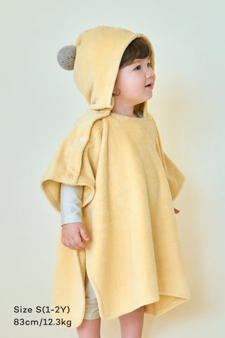 Bamboo Cotton Hooded Poncho Towel (1-4Y)