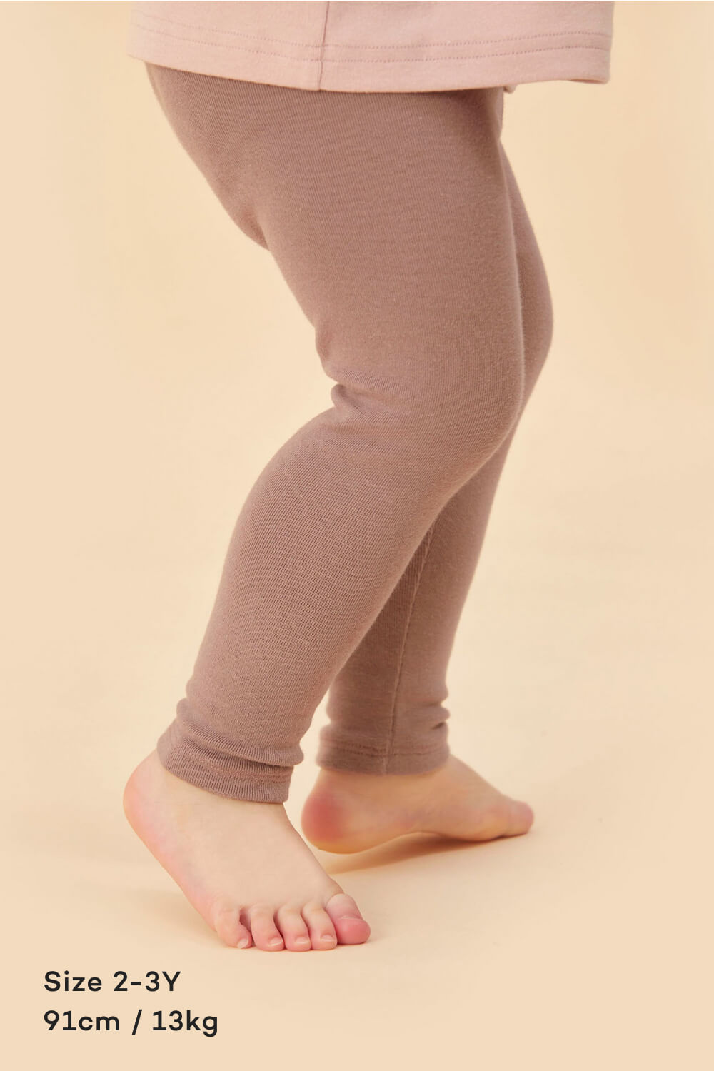 Kids Girls' Fleece Lined Leggings Light Grey Dark Grey Brown Solid