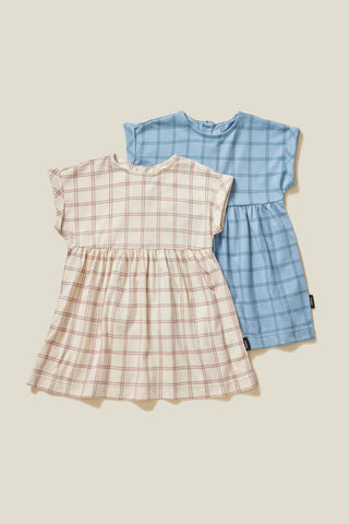 Cotton Breeze Checkered Dress (1-6Y)