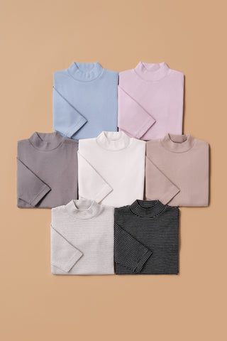 [BOGO] Modal Mock Neck T-shirt