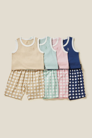 [Upcoming in May] Cotton Breeze Tank Top & Shorts Set (1-6Y)