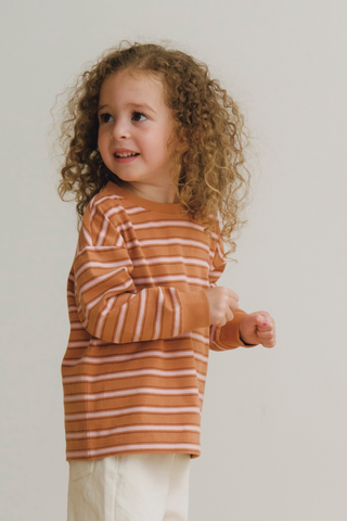 Cotton Brushed Stripe T-Shirt