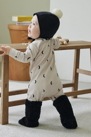 [Set] Winter Bonnet & Booties Set