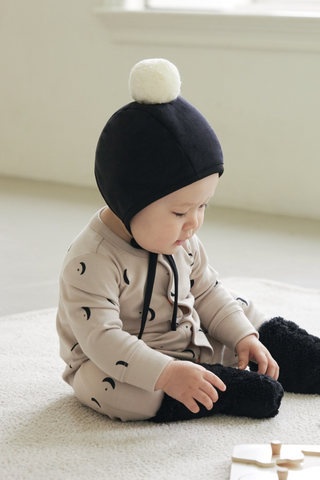 [Set] Winter Bonnet & Booties Set