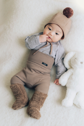 [Set] Winter Bonnet & Booties Set