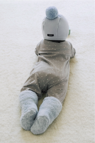 [Set] Winter Bonnet & Booties Set