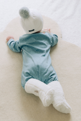 [Set] Winter Bonnet & Booties Set