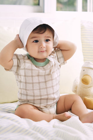 Cotton Mesh Bodysuit