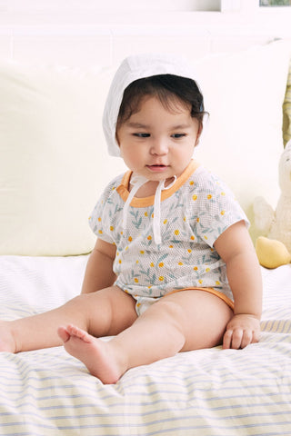 Cotton Mesh Bodysuit