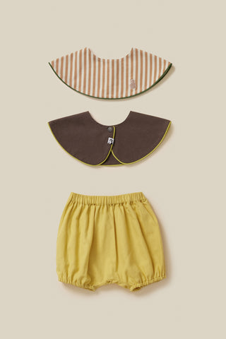 [Set] Bloomers & Piped Edge Bib 2P