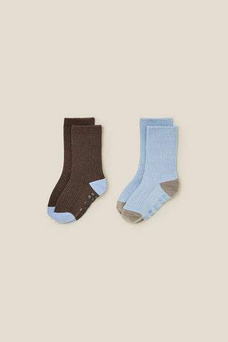 EasyFit Ribbed Socks (2-Piece Set)