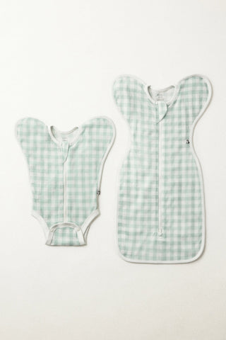 [Set] Cotton Mesh Swaddle Suit Duo (Short + Long)