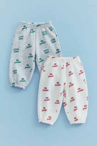 Butter Cotton Fleece-Lined Graphic Joggers