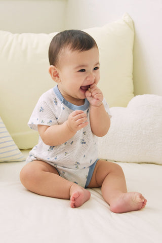 Cotton Mesh Bodysuit