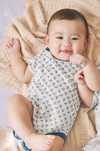 Cotton Mesh Bodysuit