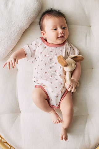 Cotton Mesh Bodysuit