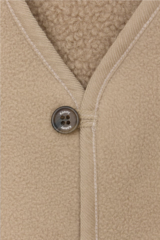 Teddy Fleece Reversible Vest [3-30M]