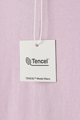 Soft Modal Light Mock Neck T-Shirt