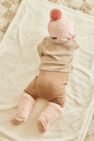 Winter Bonnet & Booties & Bib Set