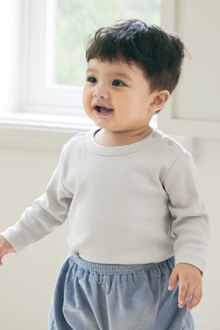 モダールリブ 長袖Tシャツ