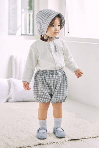 Cotton Bonnet & Bloomers Set