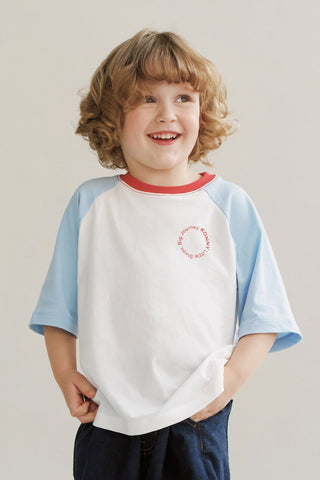 Cotton Raglan 3/4 Sleeves T-Shirt
