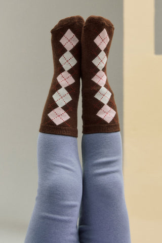 Easy-Fit Argyle Socks (2P)