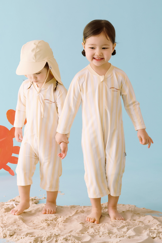 UV Protection Swimset, One-piece [Hat included]