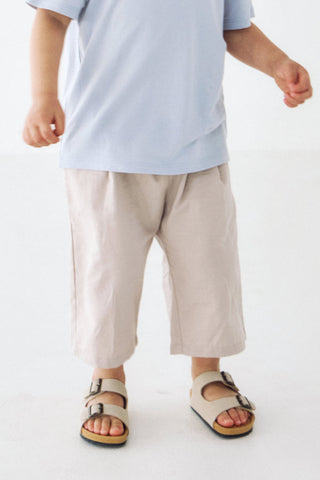 Cotton Relaxed Cropped Pants