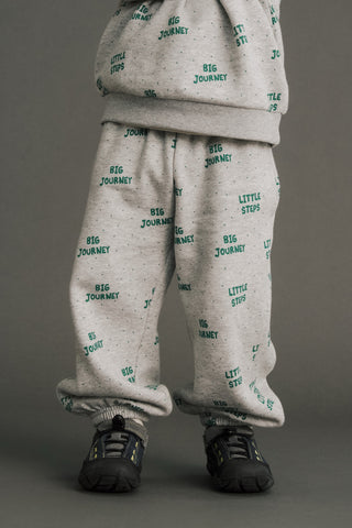 Butter Cotton Fleece-Lined Graphic Joggers