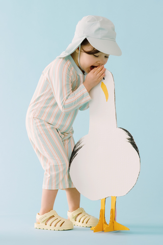 UV Protection Swimset, One-piece [Hat included]