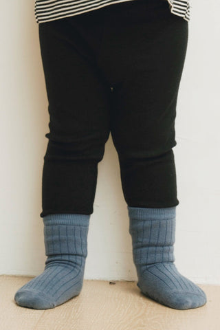 Easy-Fit Basic Socks [Green/Deep Blue/Pink/Mocha]