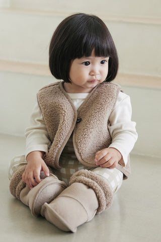 Teddy Fleece Reversible Vest [3-30M]