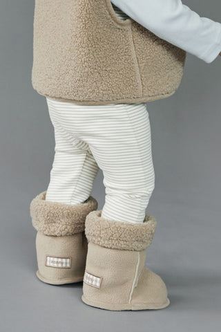 Teddy Fleece Booties [0-12M]
