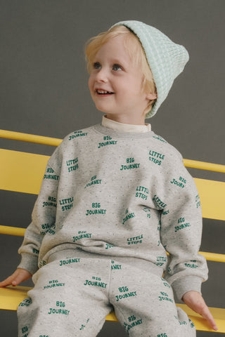 Butter Cotton Fleece-Lined Graphic Sweatshirt