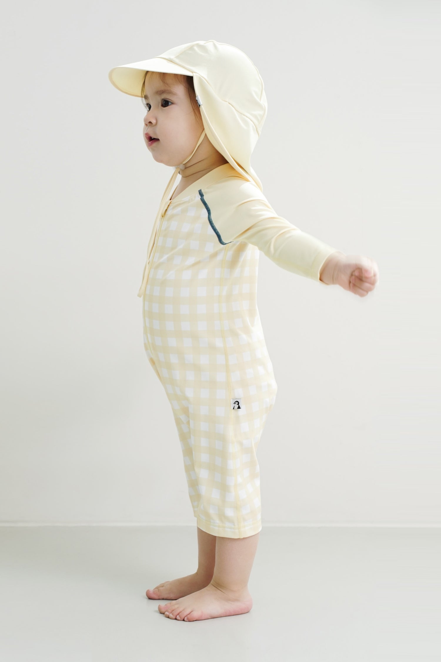 One-Piece UV Protection Swimsuit Hat Set – Konny Baby