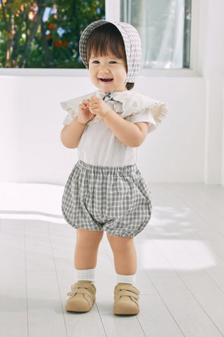 Cotton Bonnet & Bloomers Set